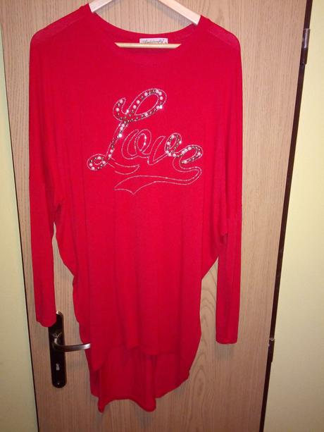 Krasne tehoten.tricko s perličkami ako nove, xl