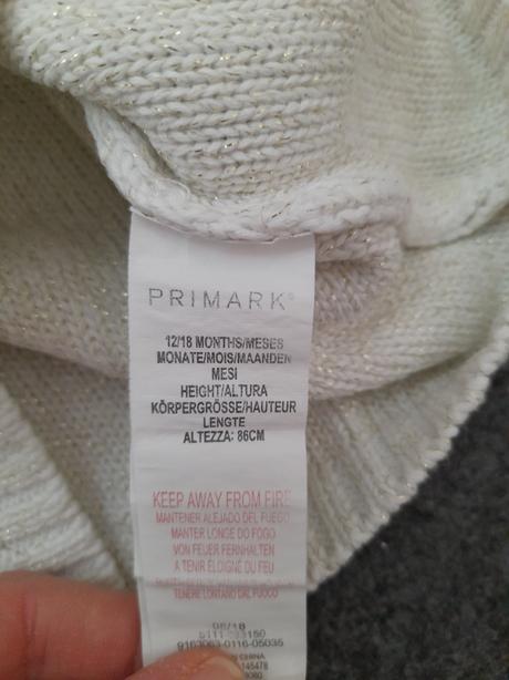 Primark pletené šaty veľkosť 86, primark,86