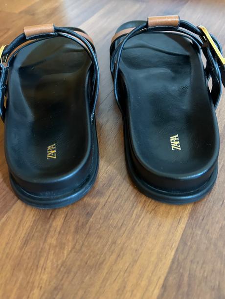 Kožené šlapky zn.zara č.40, zara,40