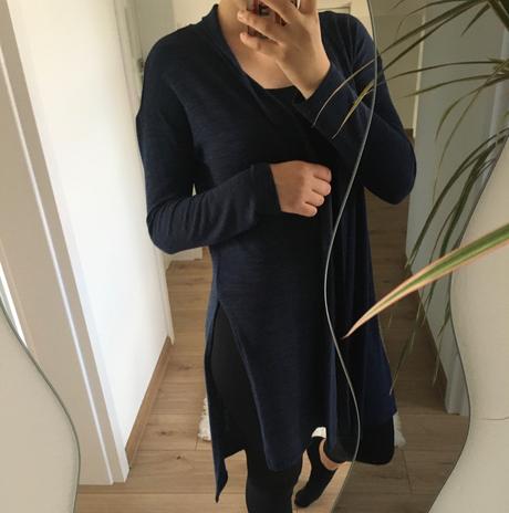 Upletový sveter s razparkom, xs