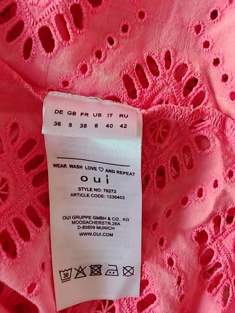 Oui original krásne madeirové dlhé so spodnič, m