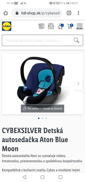 Aký máte názor na autosedačku Cybex Aton?