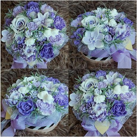 Mydlové boxy, kyticky, dekoracie, 