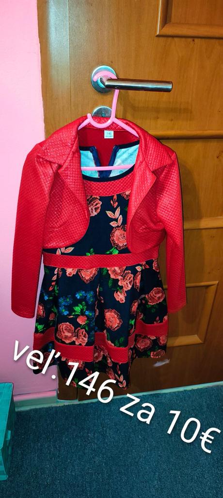 Nové spoločenské šaty s bolerkom, 146