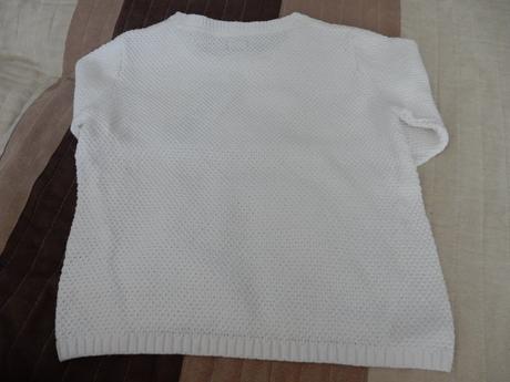 Biely hrubší sveter, f&f,116