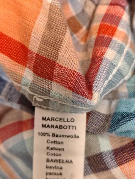 Pánska farebná košeľa, marcello marabotti, xl, xl