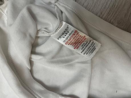 Biele tielkove body s tenkými ramienkami, primark,86