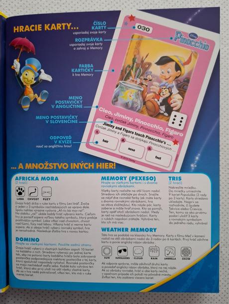 Disney "klasické rozprávky" (kniha, cd, hry) sj/aj, 