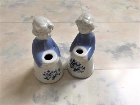 Porcelánové svietniky 2 ks,