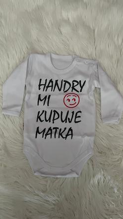 Body dlhý rukáv handry mi kupuje matka - biele, 56 / 62