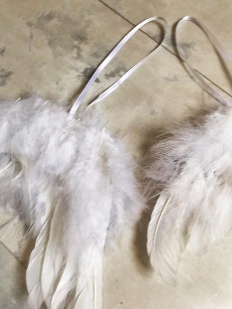 Veľké anjelské krídla z páperia / 2 ks,