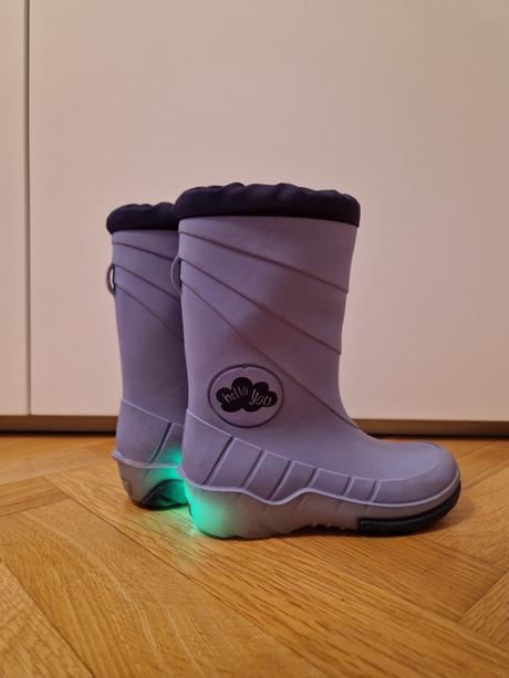 Detské blikajúce gumáky, lupilu,25