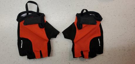 Kratke detske cyklisticke rukavice, decathlon,116