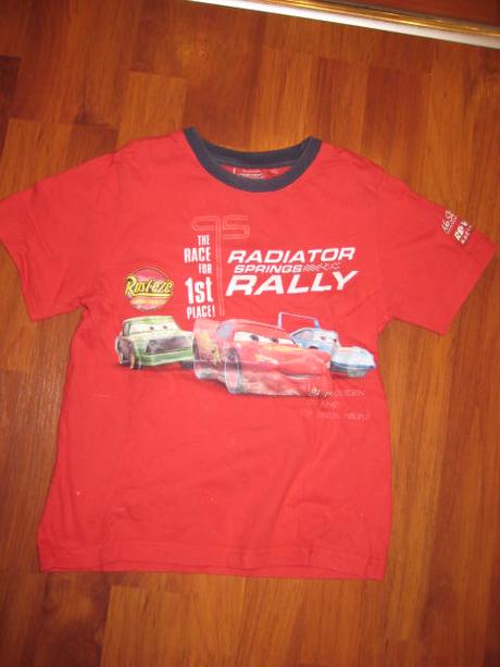 Tričko s krátkym rukávom cars, mc queen,, disney,128