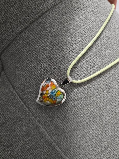 Oceľový prívesok srdce, 