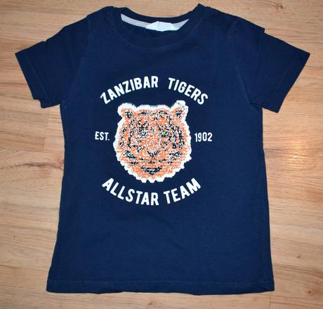 Premieňacie tričko s tigrom, h&m,122