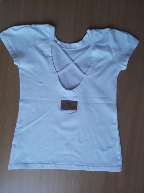 Biele slim tričko v. 122/128 zn. zuppa, 122
