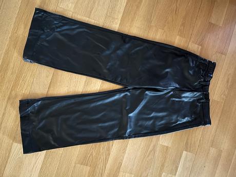 Koženkové nohavice, h&m,140