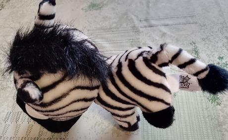 Plyšová zebra, big headz, 22 cm, 