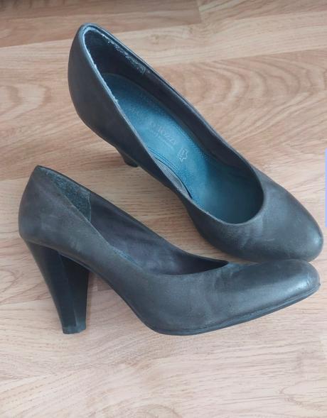 Kožené lodičky marco tozzi, marco tozzi,40