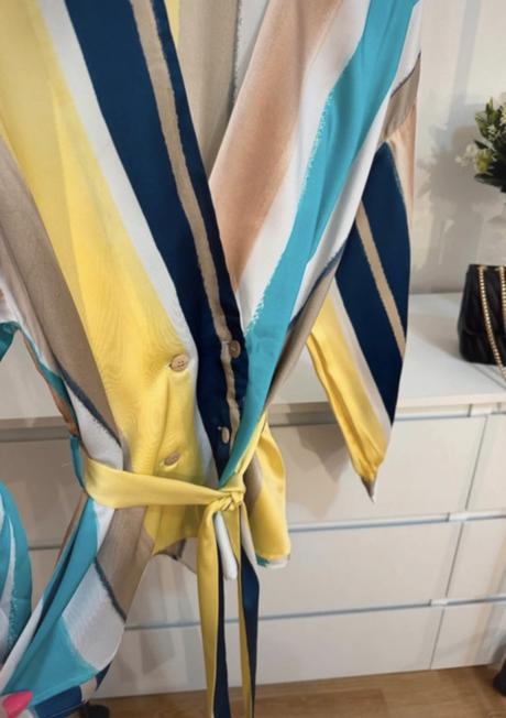 Zara saténová viazaná blúzka, zara,l