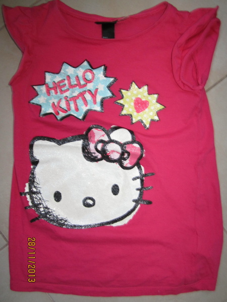 Tričko s trblietavou aplikáciou, h&m,128