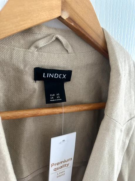 Lindex premium kvalita  béžové ľanové sako, lindex,m