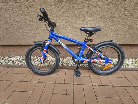 Predam modry detsky bicykel frog 16, 16