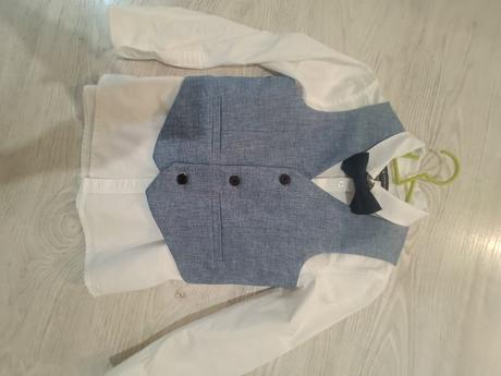 3 dielna spoločenská súprava  (košeľa, vesta a mo, c&a,122