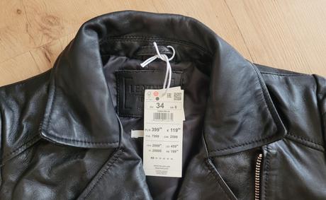 Bunda z pravej kože, reserved,34 / xs