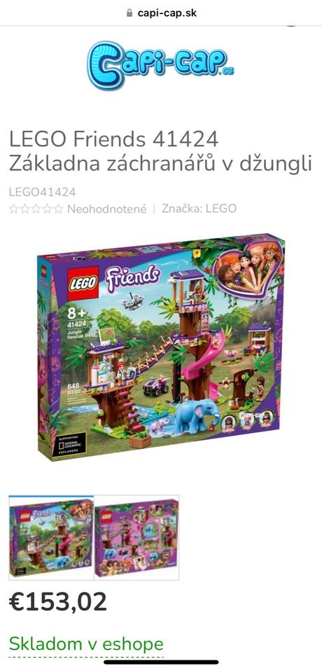 Lego friends 41424 základňa záchranárov v džungli, 