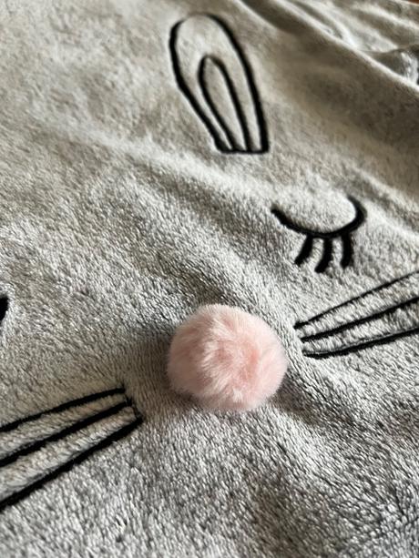 Teplá chlpatá mikina so zajačikom, kids,134