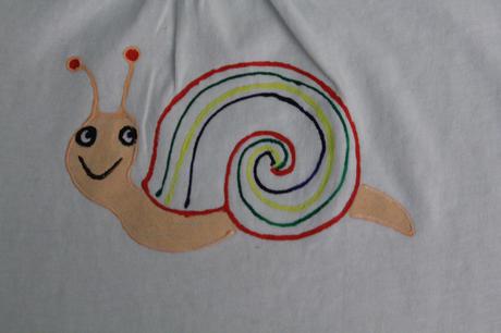 Jemné tričko s ručne maľovaným obrázkom, nenosené, c&a,80