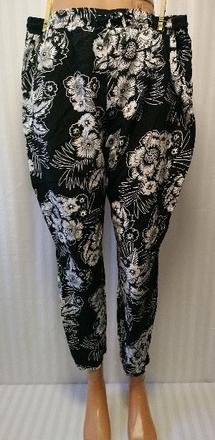 Dámske bielo-čierne nohavice zn. papaya, papaya,xxl