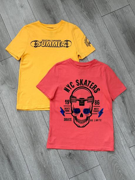 2x skate tričko veľ. 134, f&f,134