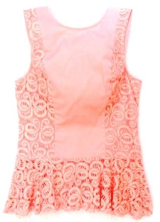 Abandon čipkovaný top, s