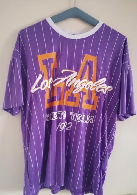 Baseballové tričko s nápisom la (nové) z new yorke, amisu