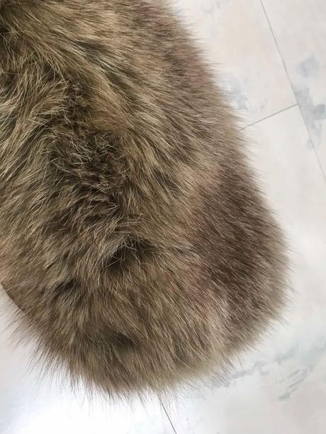 Luxusná huňatá kožušina/golier na kabát,
