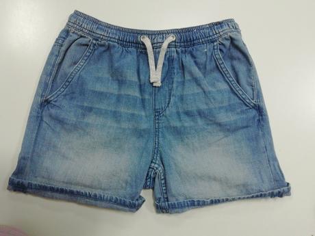 Bavlnené rifľové kraťasy, h&m,134