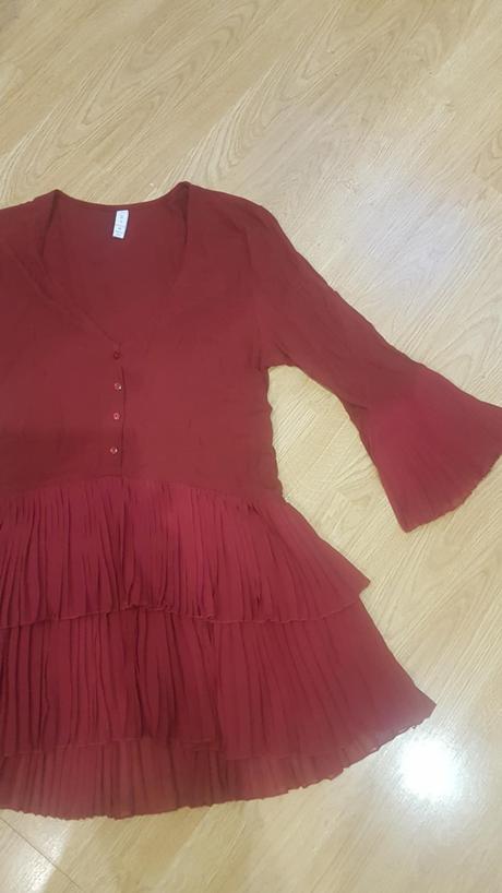 Bordová blúzka / tunika v. m, amisu,m