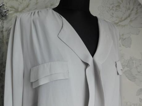 Luxusna bluzka s roll-up rukavom, 48