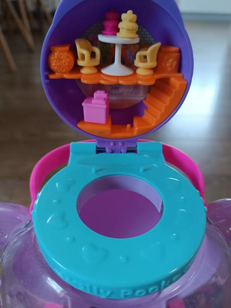 Polly pocket bábiky medvedík automat na guličky, 