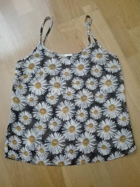 Kvetinkové tričko na ramienkach č. m, m