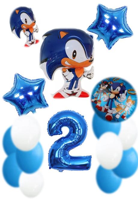 Balóny ježko sonic /červený knuckles- až 16 kusov, 