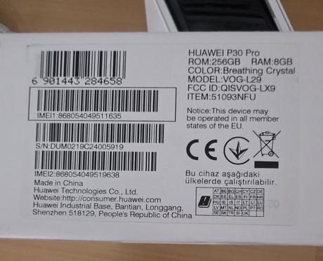Huawei p30 pro + hodinky watch gt3, huawei