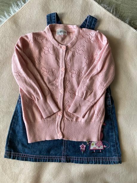 Riflové šaty peppa pig a svetrík 92, disney,92
