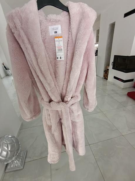 Plyšový dámsky župan z tesca, f&f,s