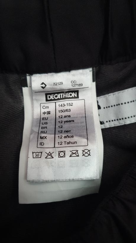 Cierne dievcenske oteplovacky, decathlon,152
