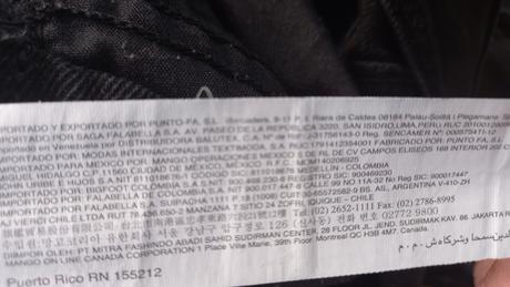 Dievčenské rifle na traky mango, mango,152