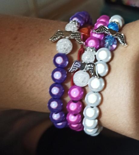 Náramok + anjelik na kľúčenku alebo symple náramok,